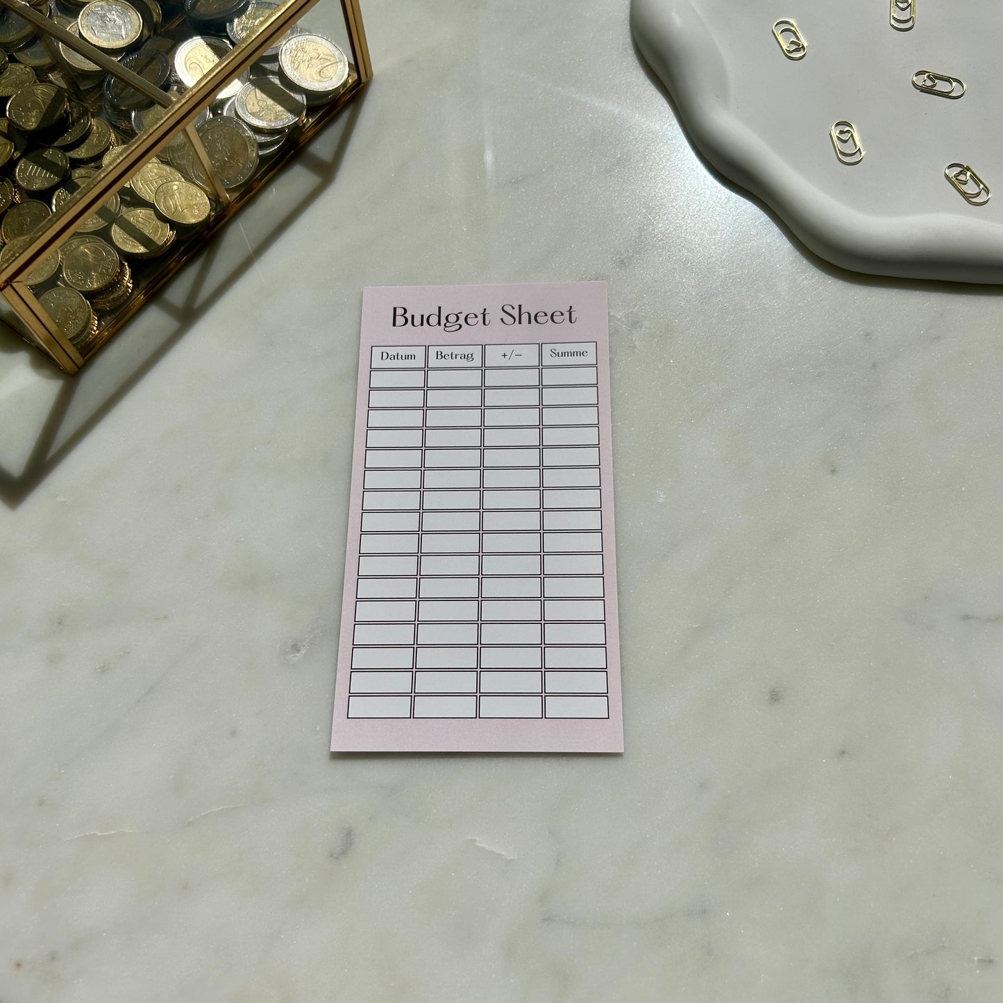 Budget Sheet