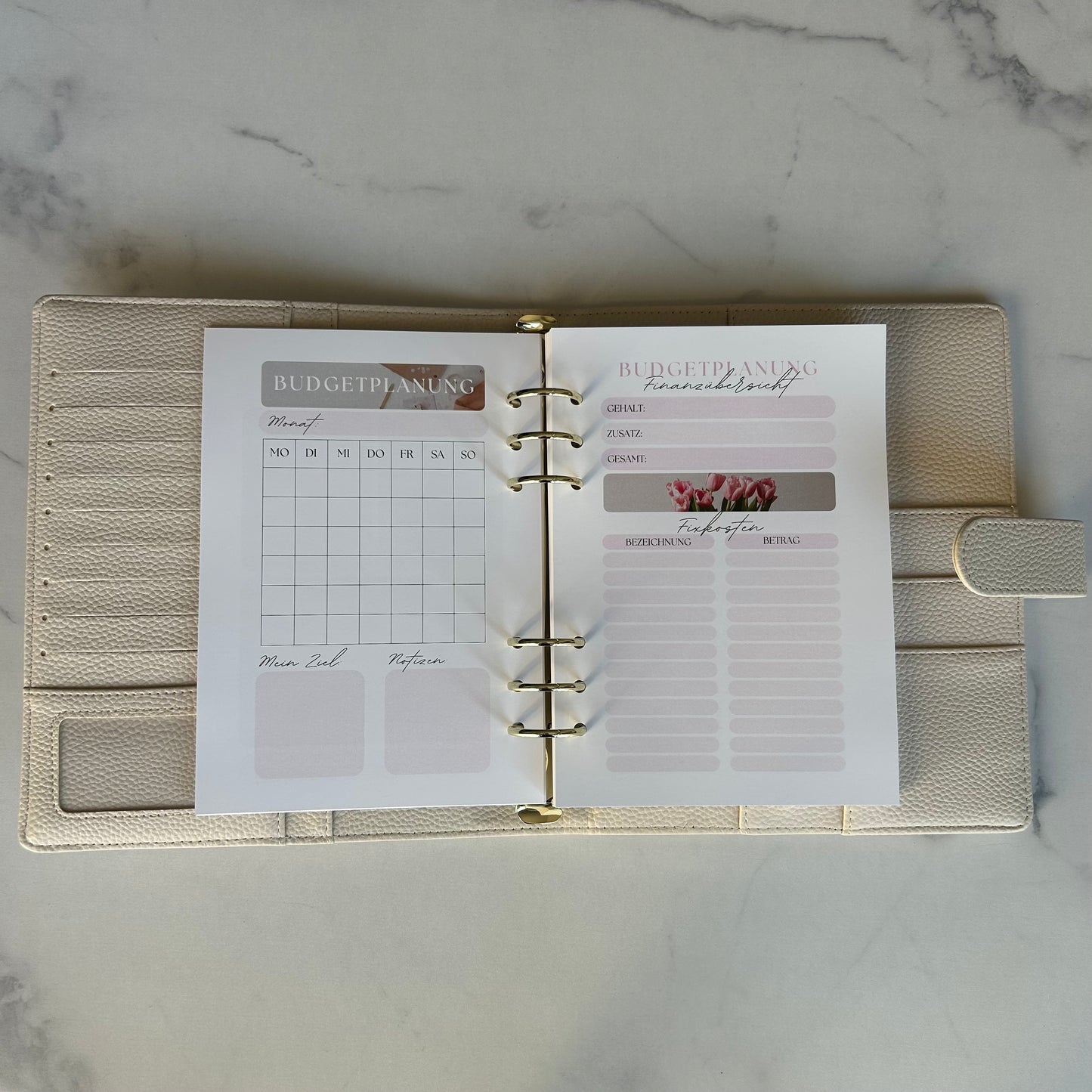 Budgetplaner Einlagen (+ Budgetbinder)