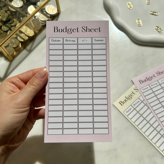 Budget Sheet